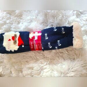 TRÏBE winter Thermal Sherpa Fleece Lined Christmas Socks Size 5-7 NWT